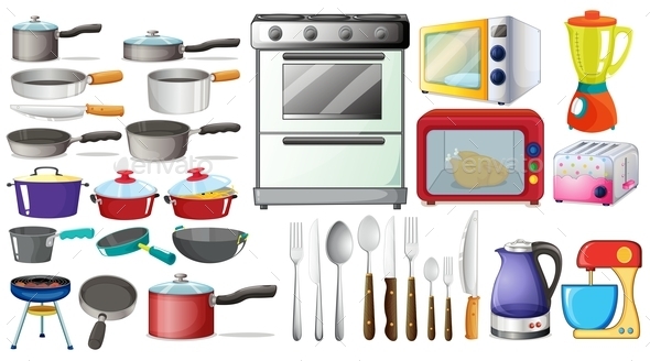 GraphicRiver Kitchen Objects 10924447 GraphicRiver Kitchen Objects 10924447