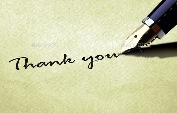 Thank you on old paper texture (Misc) Photo Download