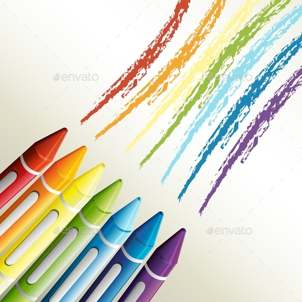 GraphicRiver Colorful Crayons 10925135 GraphicRiver Colorful Crayons 10925135