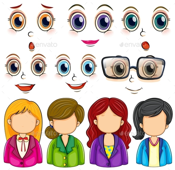 GraphicRiver Expressions and Faces 10925549 GraphicRiver Expressions and Faces 10925549