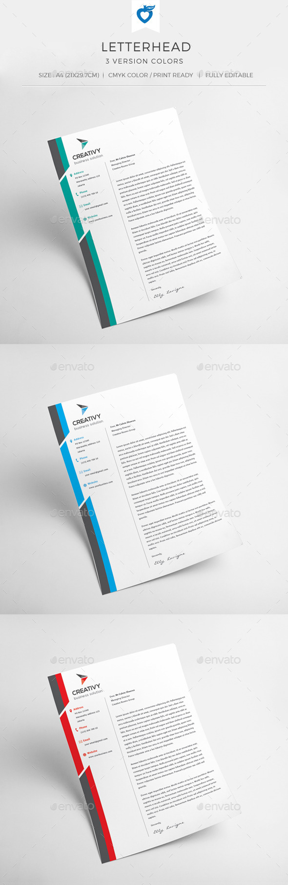GraphicRiver Letterhead 10925877 GraphicRiver Letterhead 10925877