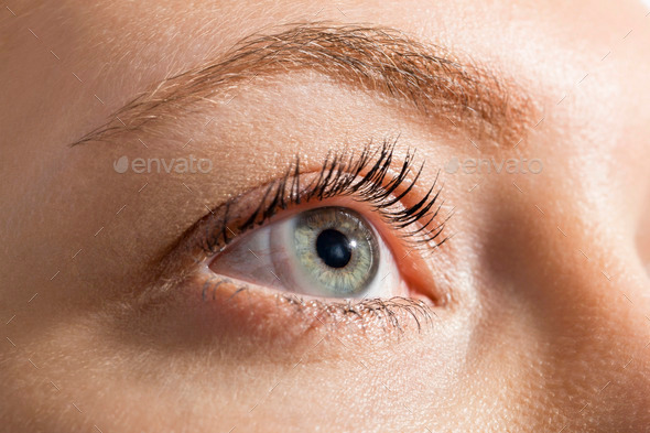 Close up Woman Eye Looking Up (Misc) Photo Download