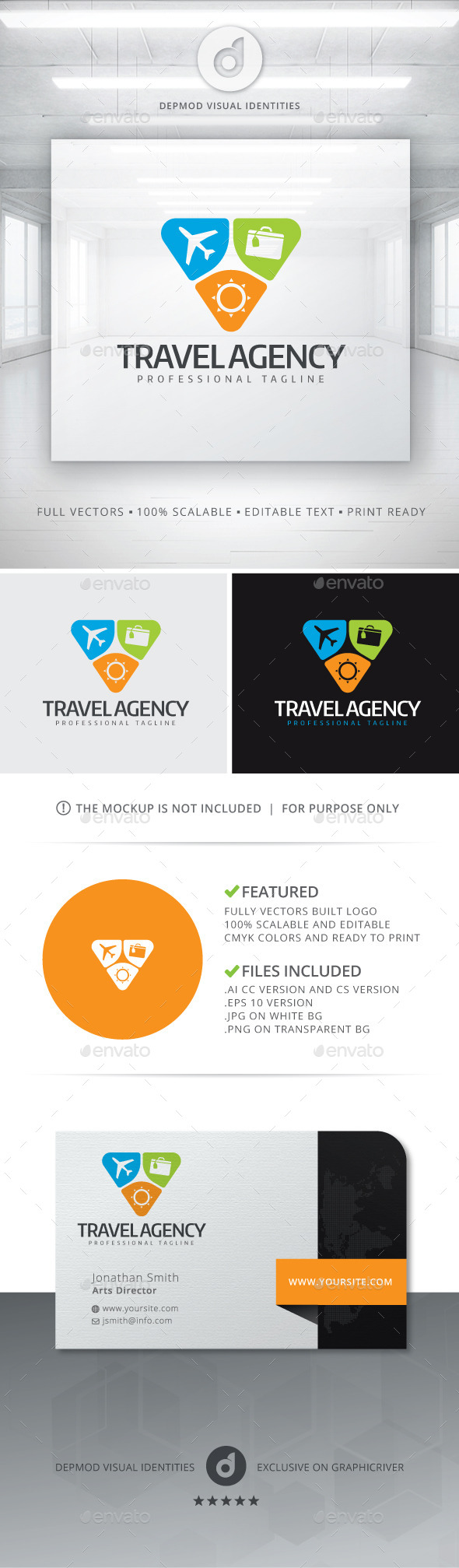 GraphicRiver Travel Agency Logo 10928534 GraphicRiver Travel Agency Logo 10928534