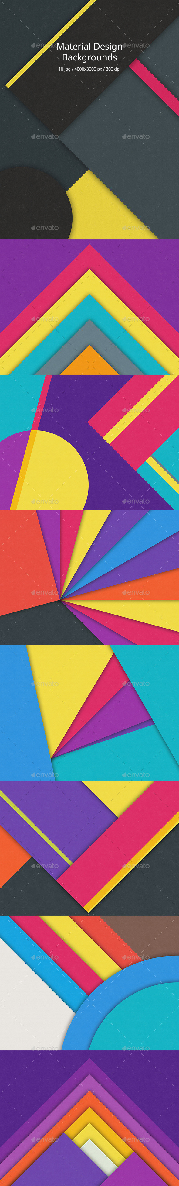 GraphicRiver Material Design Backgrounds 10928921 GraphicRiver Material Design Backgrounds 10928921