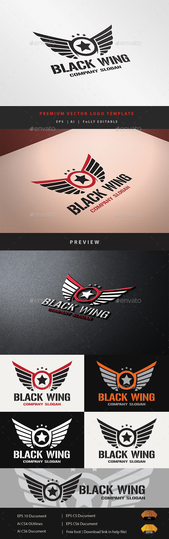 GraphicRiver Black Wing 10929481 GraphicRiver Black Wing 10929481