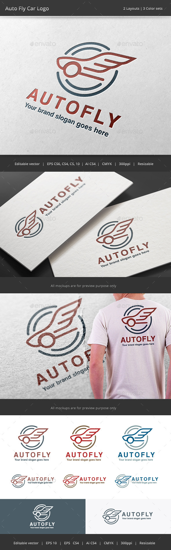GraphicRiver Auto Fly Car Logo 10929604 GraphicRiver Auto Fly Car Logo 10929604