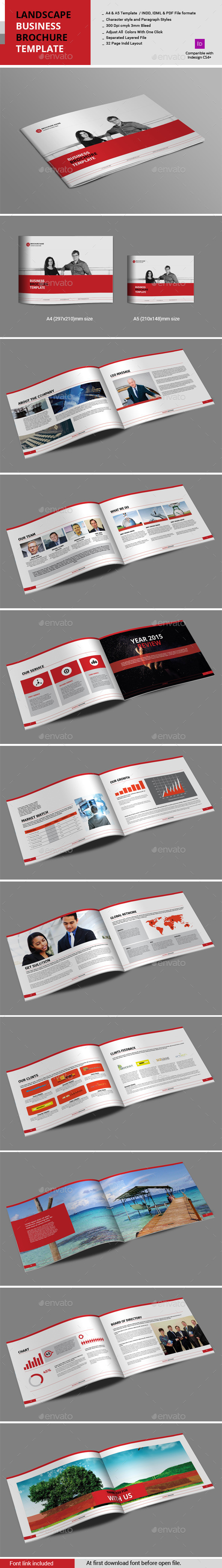 GraphicRiver Landscape Business Brochure Template 10929849 GraphicRiver Landscape Business Brochure Template 10929849