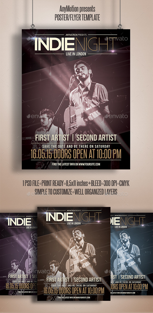 GraphicRiver Indie Week Flyer 10929880 GraphicRiver Indie Week Flyer 10929880