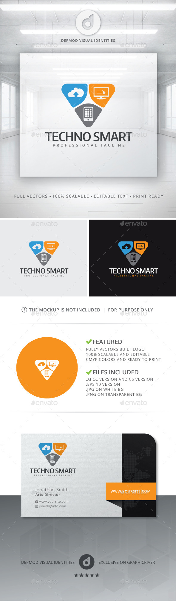 GraphicRiver Techno Smart Logo 10930004 GraphicRiver Techno Smart Logo 10930004