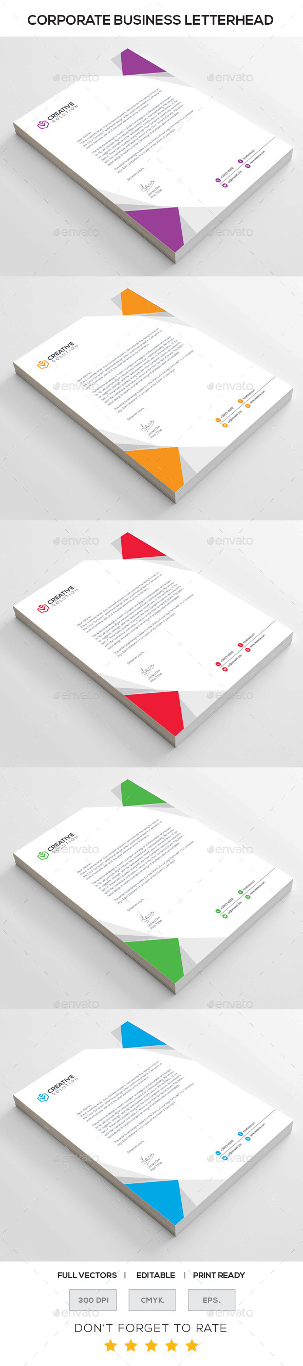 GraphicRiver Corporate Letterhead 10930161 GraphicRiver Corporate Letterhead 10930161