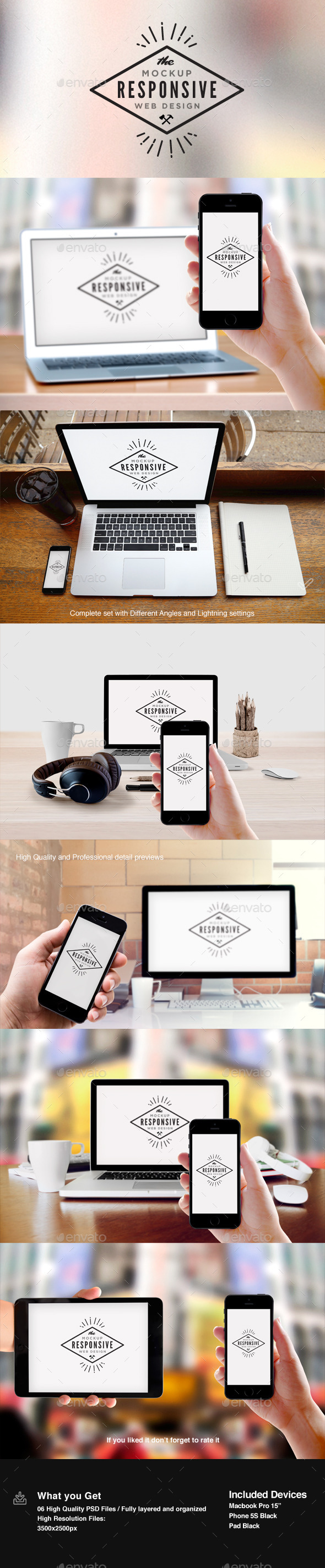 Responsive Design Screen Mock-Up