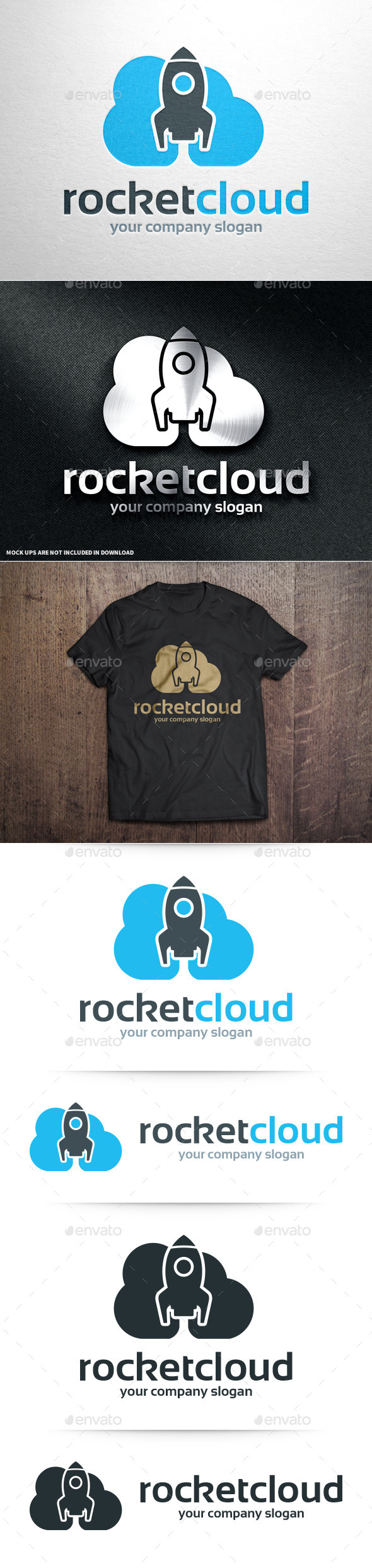 GraphicRiver Rocket Cloud Logo Template v2 10930954 GraphicRiver Rocket Cloud Logo Template v2 10930954