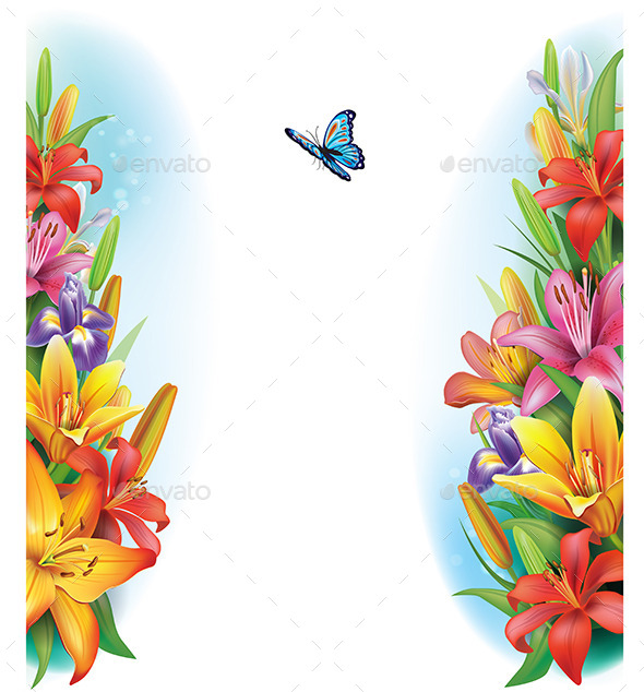 GraphicRiver Border from Flowers 10931268 GraphicRiver Border from Flowers 10931268