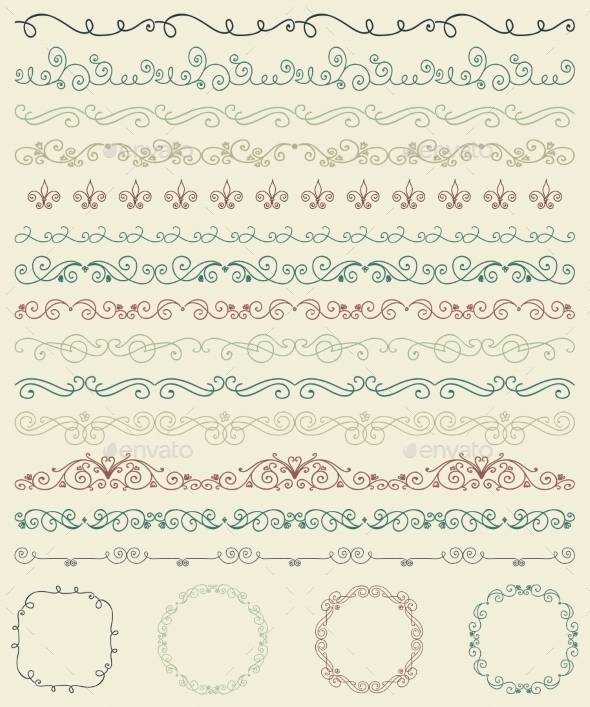 GraphicRiver Hand Sketched Borders and Frames Dividers Swirls 10931525 GraphicRiver Hand Sketched Borders and Frames Dividers Swirls 10931525