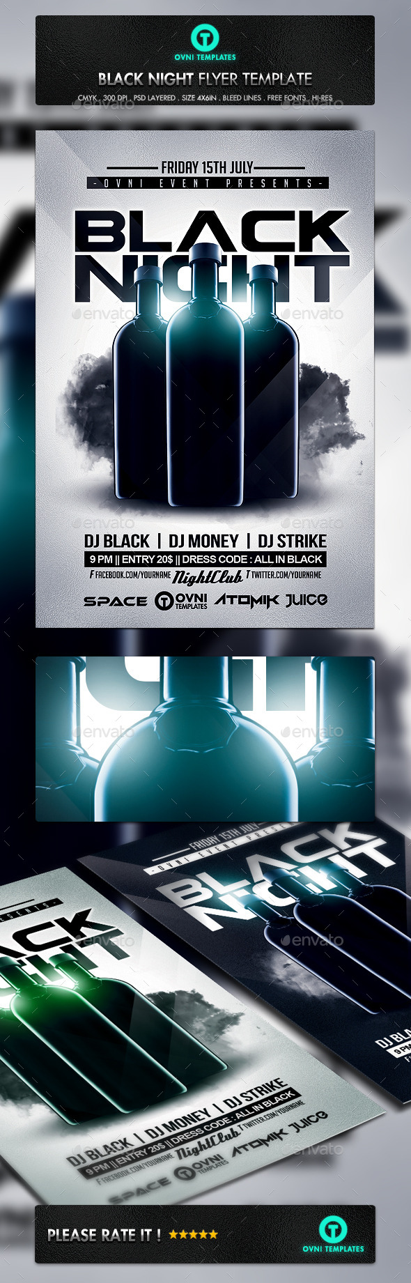 GraphicRiver Black Night Flyer Template 10933329 GraphicRiver Black Night Flyer Template 10933329