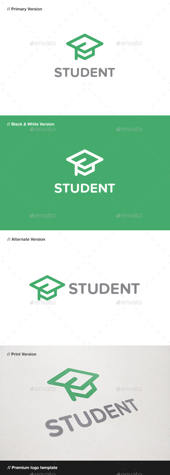 GraphicRiver Student Logo 10934330 GraphicRiver Student Logo 10934330