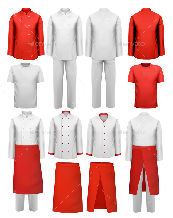 GraphicRiver Set of Cook Clothing 10934474 GraphicRiver Set of Cook Clothing 10934474