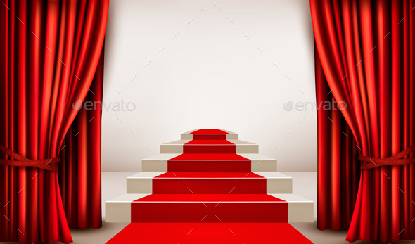 GraphicRiver Showroom with Red Carpet Podium 10934499 GraphicRiver Showroom with Red Carpet Podium 10934499