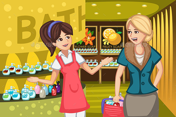 GraphicRiver Women in a Soap Store 10935660 GraphicRiver Women in a Soap Store 10935660