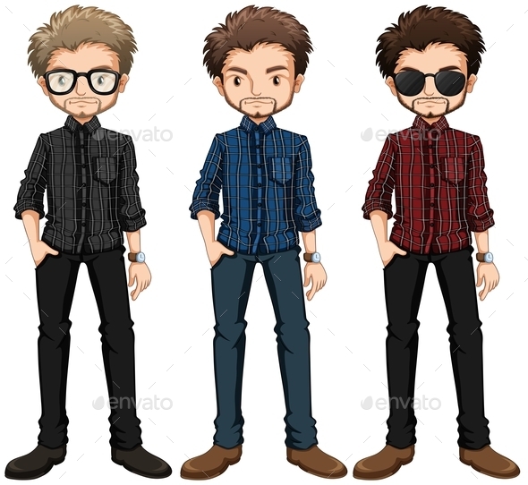 GraphicRiver Hipster Men 10935736 GraphicRiver Hipster Men 10935736