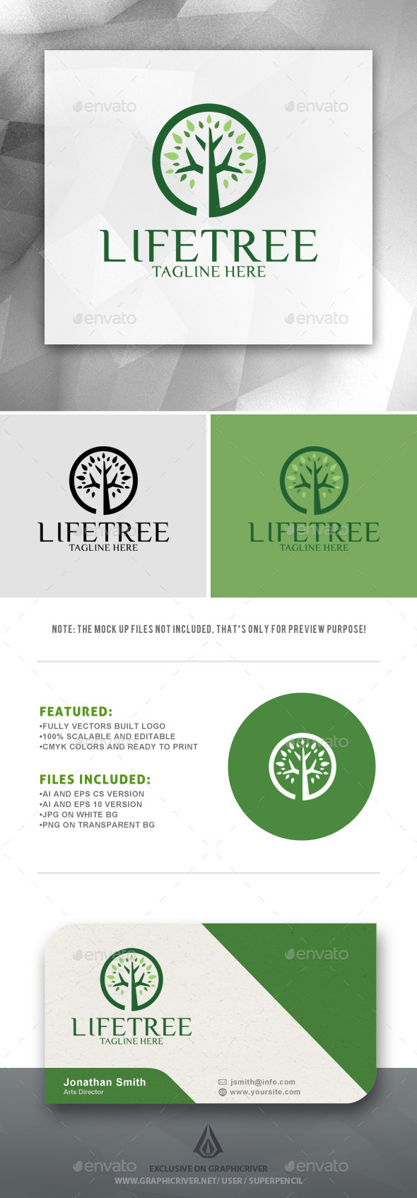 GraphicRiver Life Tree Logo 10935750 GraphicRiver Life Tree Logo 10935750