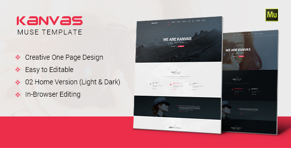 Kanvas - Multipurpose Parallax Muse Template