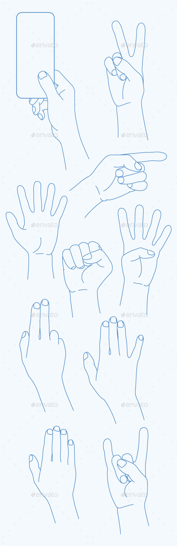 GraphicRiver Hands Icons 10936034 GraphicRiver Hands Icons 10936034