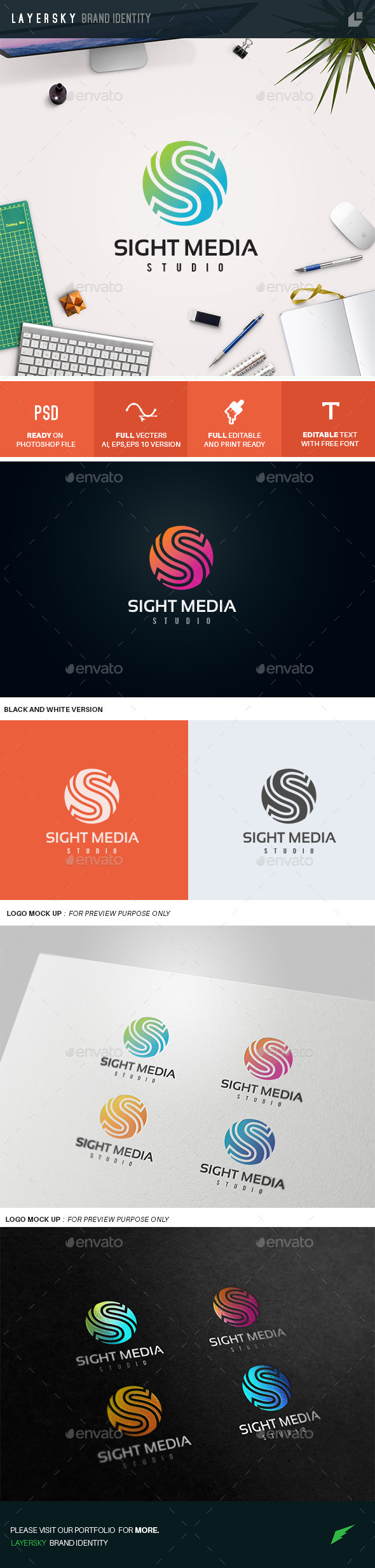 GraphicRiver S Letter Logo Sight Media 10936327 GraphicRiver S Letter Logo Sight Media 10936327