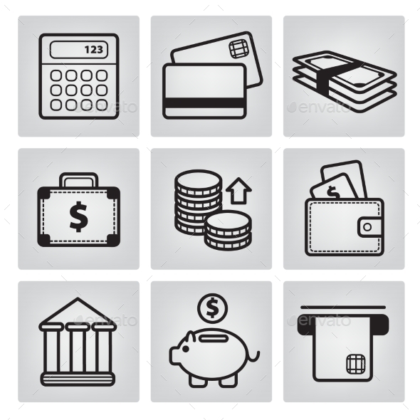 GraphicRiver Money Icons 10936941 GraphicRiver Money Icons 10936941