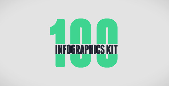 Free download 100 Infographics Kit nulled Videohive