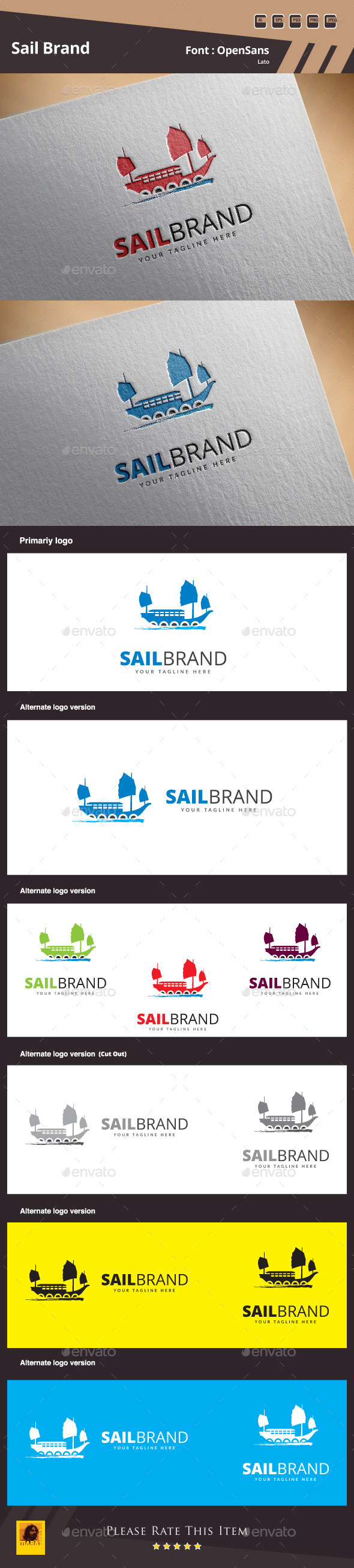 GraphicRiver Sail Brand Logo Template 10937809 GraphicRiver Sail Brand Logo Template 10937809
