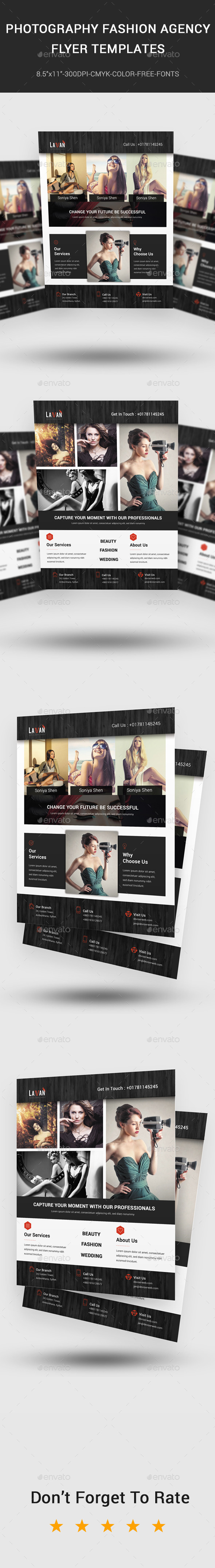 GraphicRiver Photography Fashion Agency Flyer Templates 10842842 GraphicRiver Photography Fashion Agency Flyer Templates 10842842