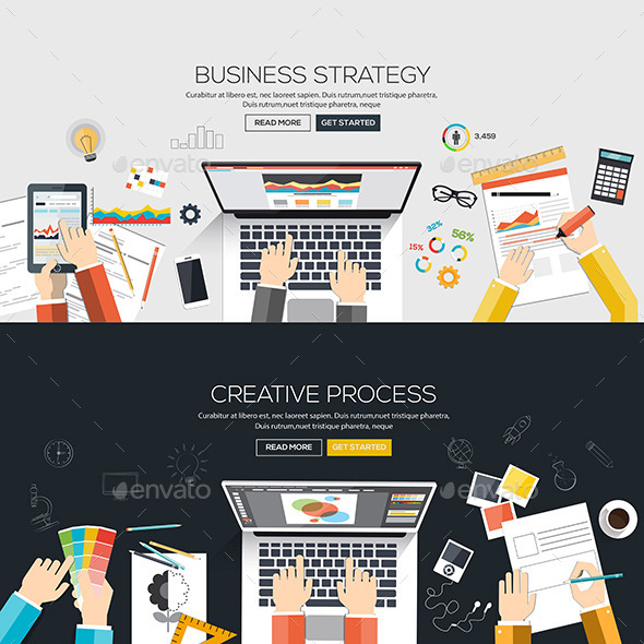 GraphicRiver Flat Designed Banners 10938296 GraphicRiver Flat Designed Banners 10938296
