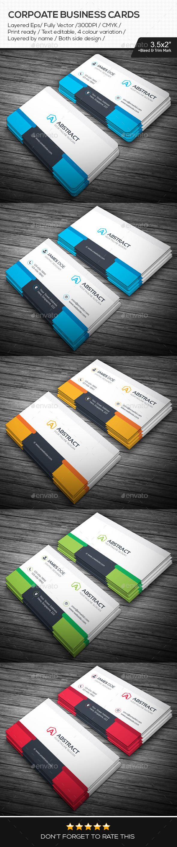 GraphicRiver Abstract Corporate Business Cards 10939258 GraphicRiver Abstract Corporate Business Cards 10939258