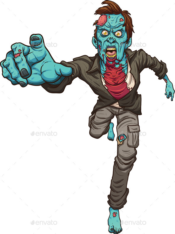 GraphicRiver Running Zombie 10939530 GraphicRiver Running Zombie 10939530