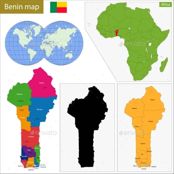 GraphicRiver Benin Map 10939531 GraphicRiver Benin Map 10939531