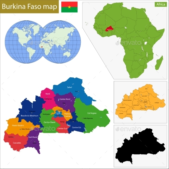 GraphicRiver Burkina Faso Map 10939557 GraphicRiver Burkina Faso Map 10939557