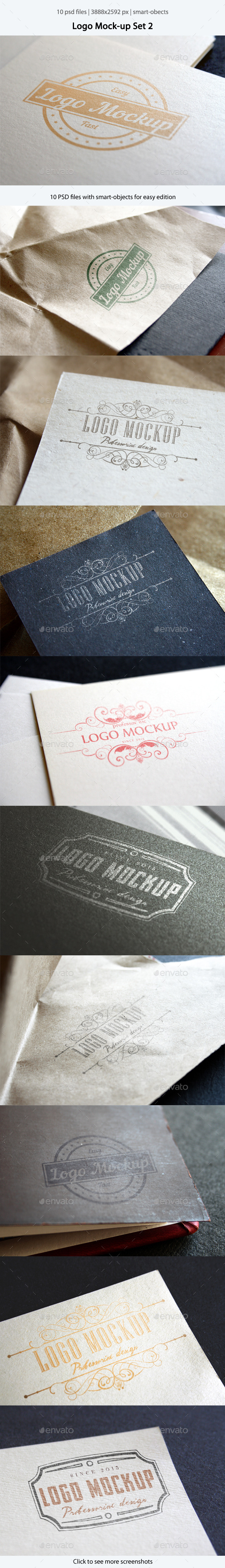 GraphicRiver Logo Mock-Up Set 2 10940135 GraphicRiver Logo Mock-Up Set 2 10940135