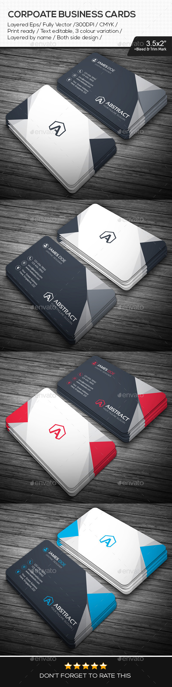 GraphicRiver Corporate Business Cards 10940187 GraphicRiver Corporate Business Cards 10940187