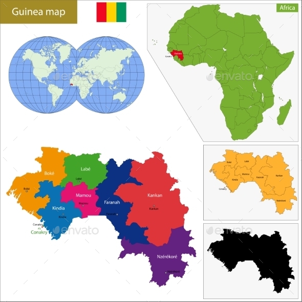 GraphicRiver Guinea Map 10940885 GraphicRiver Guinea Map 10940885