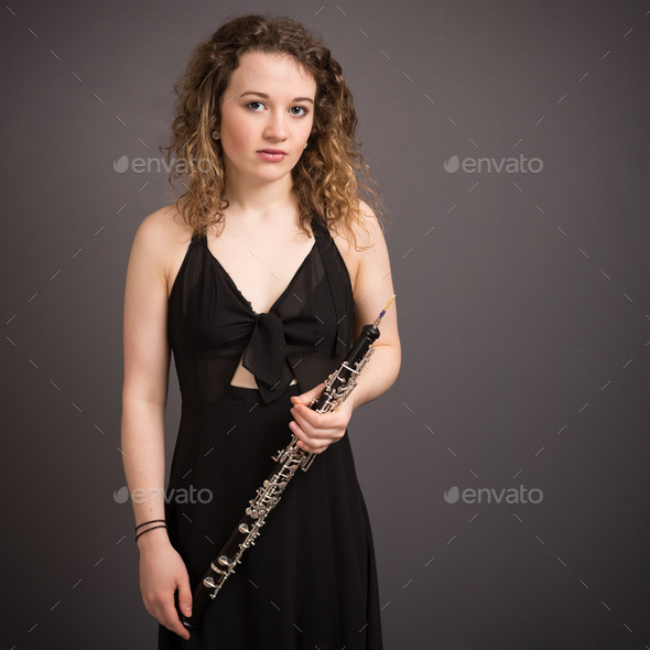 Beautiful Young Female Oboist (Misc) Photo Download