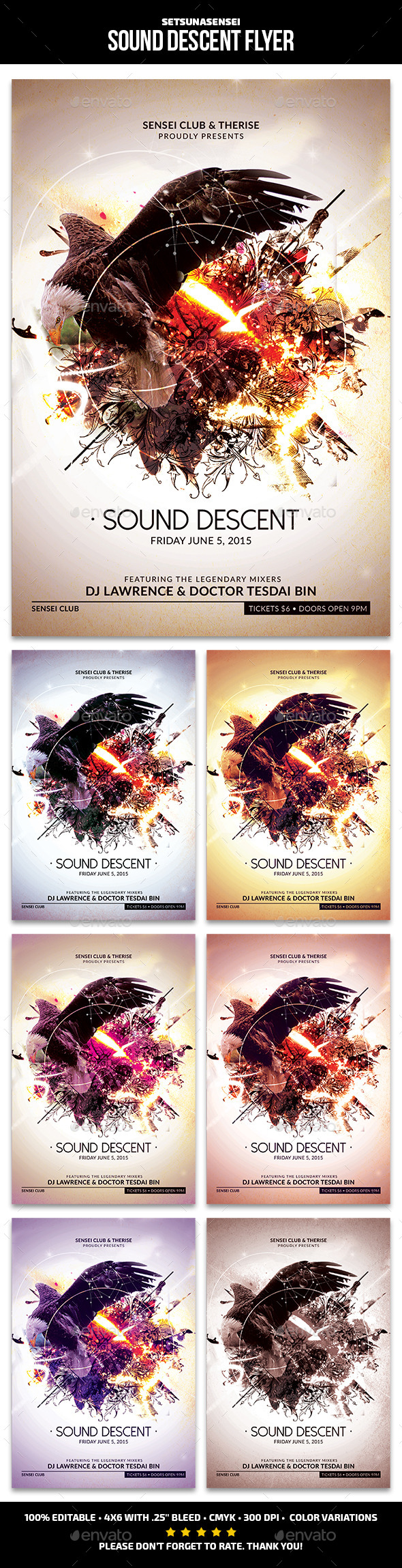 GraphicRiver Sound Descent Flyer 10941867 GraphicRiver Sound Descent Flyer 10941867