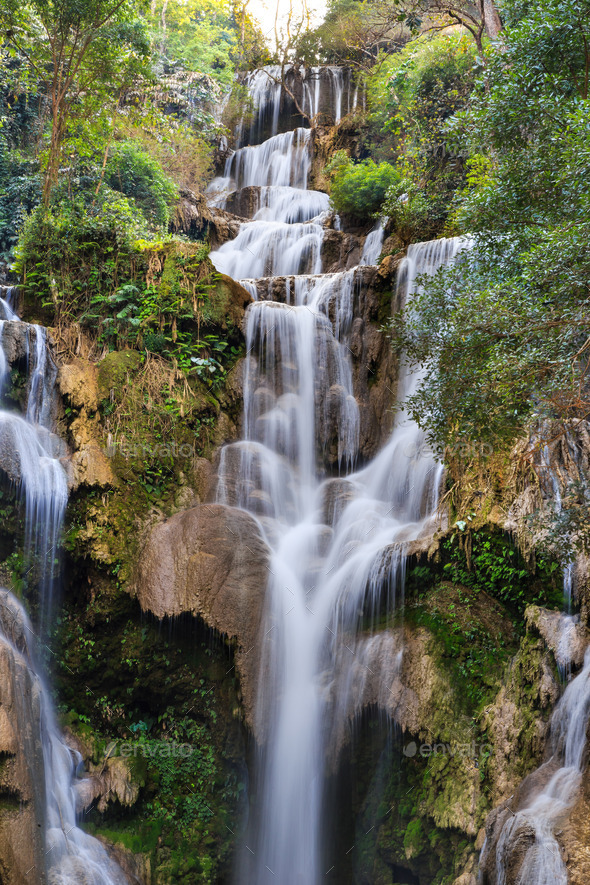 Tat Kuang Si Waterfalls at Luang Prabang, Laos (Misc) Photo Download