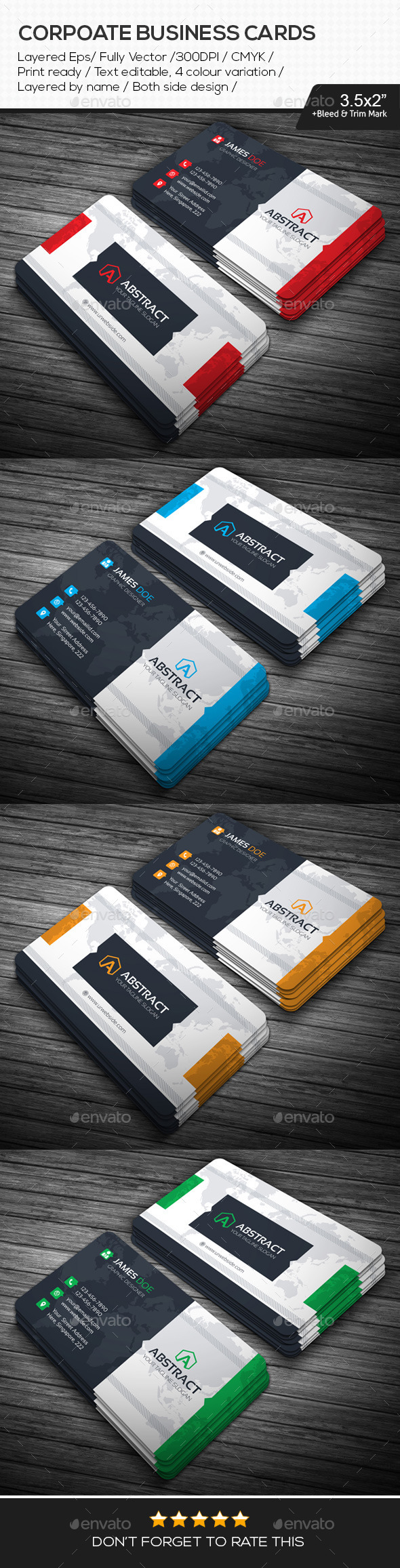 GraphicRiver Abstract Corporate Business Cards 10942984 GraphicRiver Abstract Corporate Business Cards 10942984