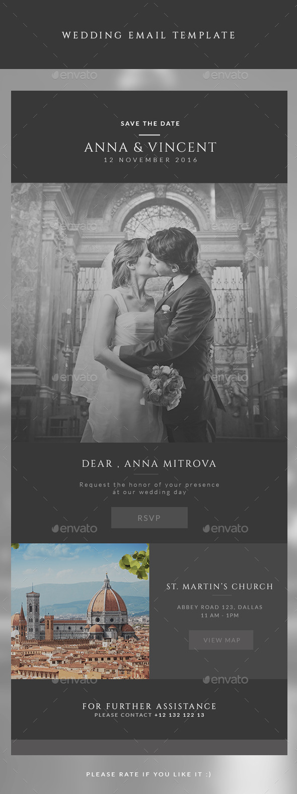 GraphicRiver Wedding Invitation Email Template 10942990 GraphicRiver Wedding Invitation Email Template 10942990