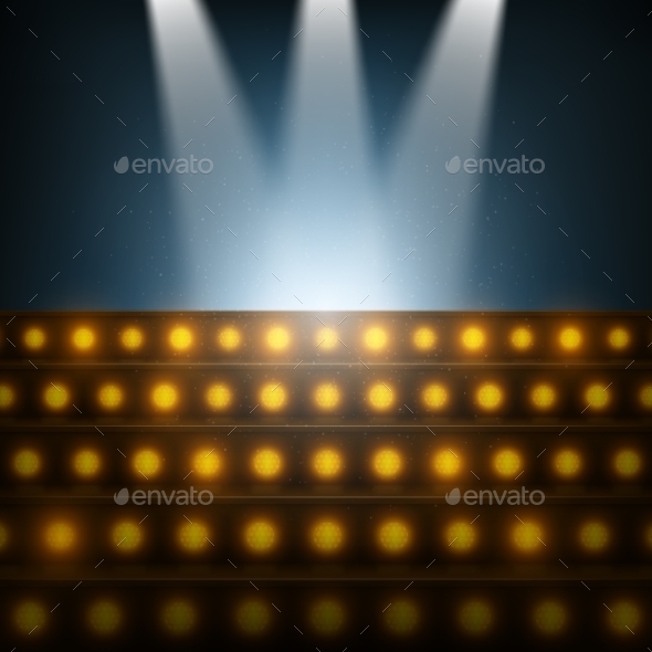 GraphicRiver Stairs with Spotlights to Illuminated Stage 10943287 GraphicRiver Stairs with Spotlights to Illuminated Stage 10943287