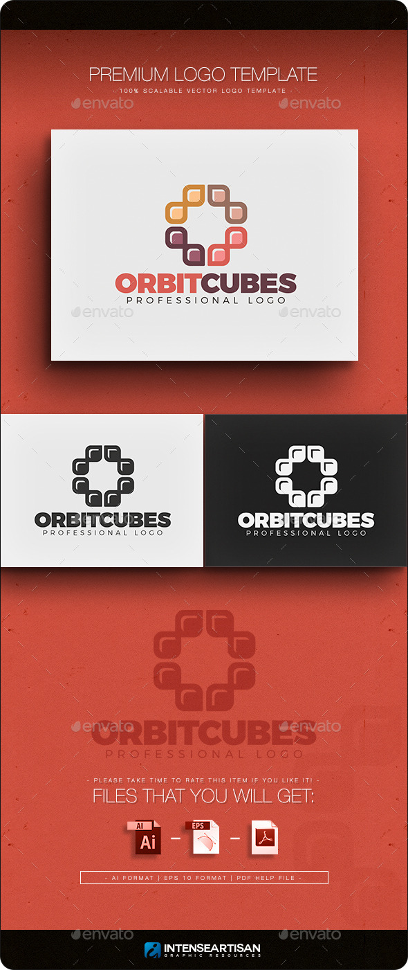 GraphicRiver Orbit Cubes Logo Template 10943576 GraphicRiver Orbit Cubes Logo Template 10943576