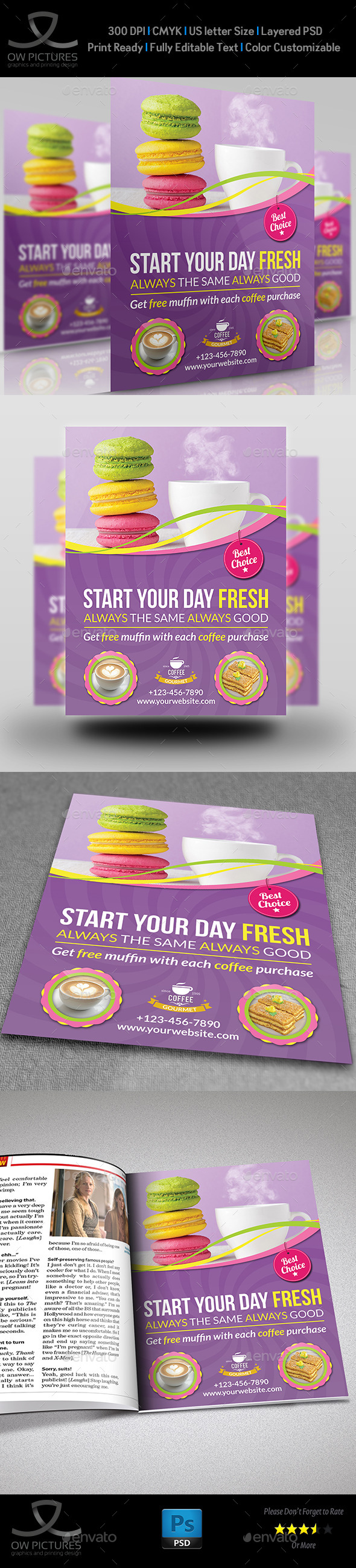 GraphicRiver Cafe Restaurant Flyer Template Vol.4 10944936 GraphicRiver Cafe Restaurant Flyer Template Vol.4 10944936