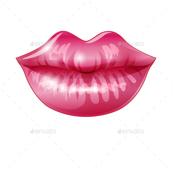 GraphicRiver Pink Lips 10945243 GraphicRiver Pink Lips 10945243