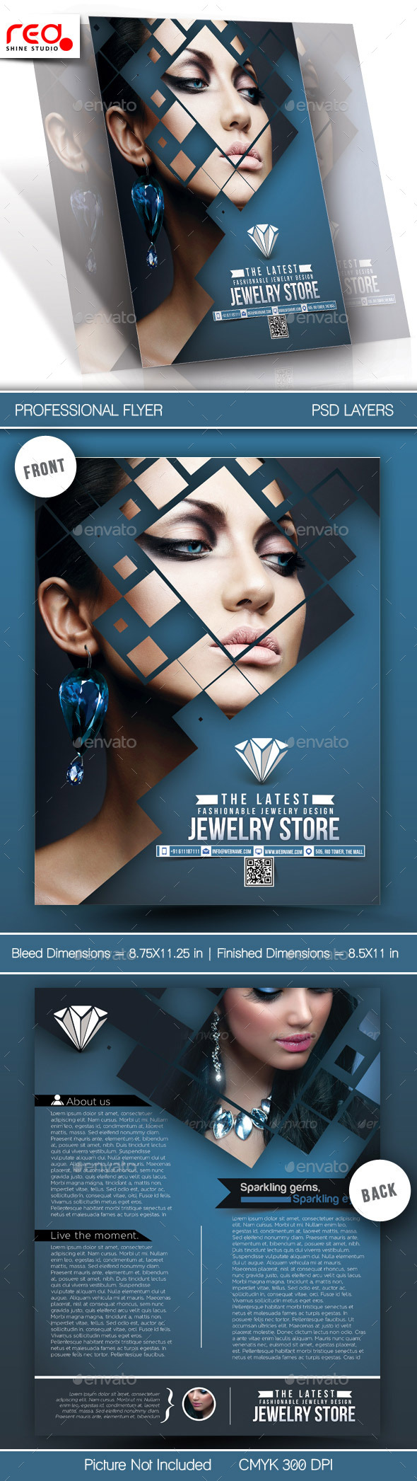 GraphicRiver Jewelry Store Flyer Template 10945321 GraphicRiver Jewelry Store Flyer Template 10945321
